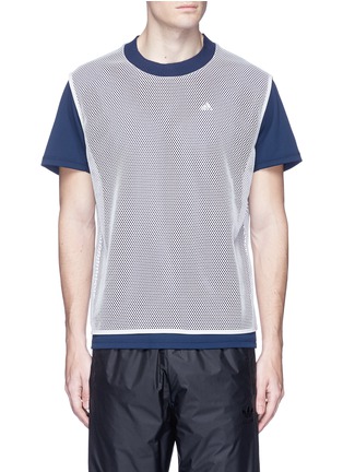 Main View - Click To Enlarge - 72896 - Mesh overlay Climachill® performance T-shirt