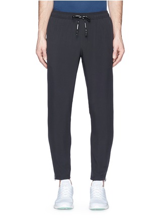 Main View - Click To Enlarge - THE UPSIDE - Contrast outseam cropped performance track pants