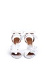 Front View - Click To Enlarge - AQUAZZURA - 'Floral' 3D satin floral bridal sandals