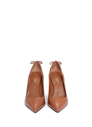 Front View - Click To Enlarge - AQUAZZURA - 'Forever Marilyn 85' tassel leather pumps