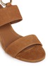Detail View - Click To Enlarge - AQUAZZURA - 'Safari 50' hoop suede sandals