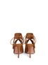 Back View - Click To Enlarge - AQUAZZURA - 'Sexy Thing Folk 105' leather embroidered suede sandals