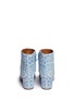 Back View - Click To Enlarge - AQUAZZURA - 'Brooklyn' geometric embroidered denim boots
