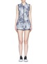Main View - Click To Enlarge - ADIDAS - Camouflage print drawstring rompers