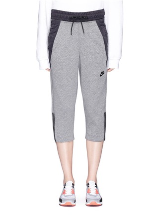 Main View - Click To Enlarge - NIKE - 'Sportswear Tech Fleece' cropped drawstring sweatpants