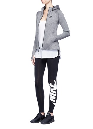 Figure View - Click To Enlarge - NIKE - 'Sportswear Irreverent' Swoosh logo performance leggings