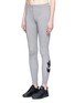 Front View - Click To Enlarge - NIKE - 'Sportswear Leg-A-See' Swoosh logo performance leggings