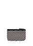 Figure View - Click To Enlarge - PIERRE HARDY - Cube stripe print small zip pouch