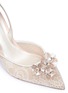 Detail View - Click To Enlarge - RENÉ CAOVILLA - Embellished 3D flower lace slingback pumps