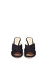 Front View - Click To Enlarge - GIANVITO ROSSI - Cross front suede mules