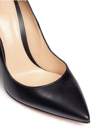 Detail View - Click To Enlarge - GIANVITO ROSSI - Sculpted heel leather pumps