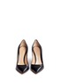 Front View - Click To Enlarge - GIANVITO ROSSI - Sculpted heel leather pumps
