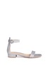 Main View - Click To Enlarge - GIANVITO ROSSI - 'Portofino' coarse glitter block heel sandals