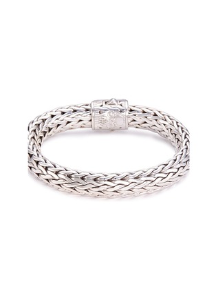 Figure View - Click To Enlarge - JOHN HARDY - 'Classic Chain' Diamond silver woven chain bracelet