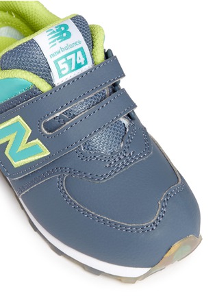 Detail View - Click To Enlarge - NEW BALANCE - '574' leather toddler sneakers