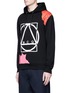 Front View - Click To Enlarge - MC Q - Abstract glyph logo print hoodie