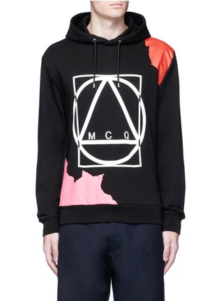 Main View - Click To Enlarge - MC Q - Abstract glyph logo print hoodie