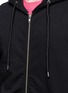 Detail View - Click To Enlarge - MC Q - Logo embroidered French terry zip hoodie