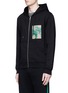 Front View - Click To Enlarge - MC Q - Graphic logo print zip hoodie