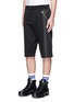 Front View - Click To Enlarge - MC Q - Contrast panel drawstring shorts