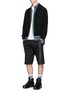 Figure View - Click To Enlarge - MC Q - Contrast panel drawstring shorts