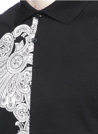 Detail View - Click To Enlarge - MC Q - 'Phoenix Paisley' print patchwork polo shirt