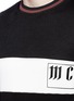 Detail View - Click To Enlarge - MC Q - Logo print colourblock T-shirt