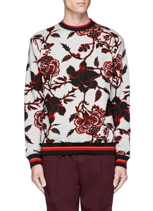 Main View - Click To Enlarge - MC Q - Floral print cotton French terry sweatshirt