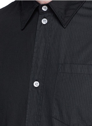 Detail View - Click To Enlarge - 73088 - Patchwork asymmetric hem shirt