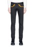 Main View - Click To Enlarge - 73088 - Decorative embroidered slim fit pants