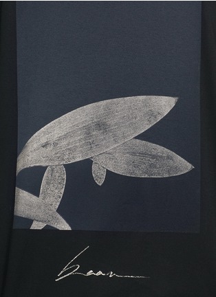 Detail View - Click To Enlarge - SONG FOR THE MUTE - 'Beau' print oversized cotton T-shirt