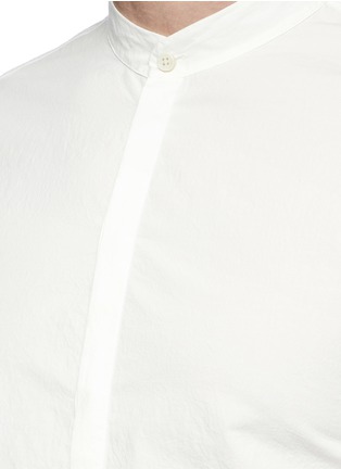 Detail View - Click To Enlarge - SONG FOR THE MUTE - Mandarin collar cotton shirt