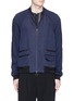 Main View - Click To Enlarge - SONG FOR THE MUTE - Contrast sleeve bomber jacket