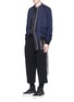 Figure View - Click To Enlarge - SONG FOR THE MUTE - Contrast sleeve bomber jacket