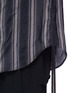 Detail View - Click To Enlarge - SONG FOR THE MUTE - Stripe side tie cupro shirt