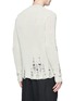 Back View - Click To Enlarge - SONG FOR THE MUTE - Distressed cotton straw sweater