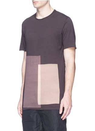 Front View - Click To Enlarge - ZIGGY CHEN - Bleached panel T-shirt