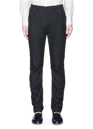 Main View - Click To Enlarge - ZIGGY CHEN - Ruched linen twill pants