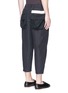 Back View - Click To Enlarge - ZIGGY CHEN - Cropped ramie-cotton pants