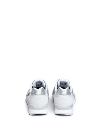 Back View - Click To Enlarge - NEW BALANCE - '996' metallic leather sneakers