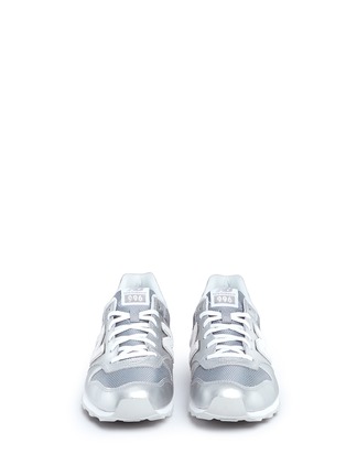 Front View - Click To Enlarge - NEW BALANCE - '996' metallic leather sneakers