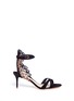 Main View - Click To Enlarge - SOPHIA WEBSTER - 'Micah' angel wing appliqué suede sandals