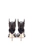 Back View - Click To Enlarge - SOPHIA WEBSTER - 'Evangeline' 3D strass angel wing appliqué satin sandals