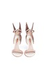 Front View - Click To Enlarge - SOPHIA WEBSTER - 'Evangeline' 3D angel wing appliqué leather sandals