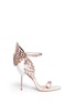 Main View - Click To Enlarge - SOPHIA WEBSTER - 'Evangeline' 3D angel wing appliqué leather sandals