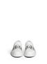 Front View - Click To Enlarge - ALEXANDER MCQUEEN - Skull sketch leather skate slip-ons