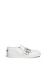 Main View - Click To Enlarge - ALEXANDER MCQUEEN - Skull sketch leather skate slip-ons
