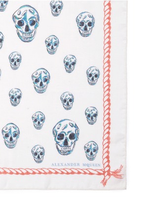 Detail View - Click To Enlarge - ALEXANDER MCQUEEN - 'Legendary Skull' silk-modal scarf