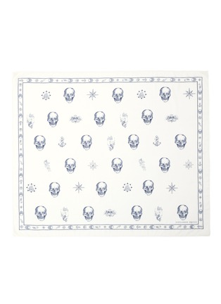 Main View - Click To Enlarge - ALEXANDER MCQUEEN - Skull tattoo print cotton-modal scarf
