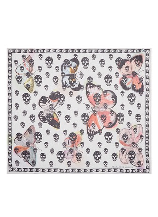 Main View - Click To Enlarge - ALEXANDER MCQUEEN - Butterfly skull silk chiffon scarf